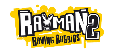 Rayman Raving Rabbids 2 title screen for Nintendo DS